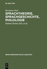 Buchcover Sprachtheorie, Sprachgeschichte, Philologie