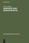 Buchcover Parodie und Sprachkritik