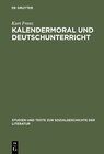 Buchcover Kalendermoral und Deutschunterricht