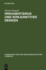 Buchcover Immanentismus und konjunktives Denken