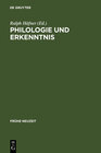 Buchcover Philologie und Erkenntnis