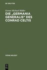 Buchcover Die "Germania generalis" des Conrad Celtis