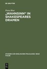 Buchcover "Wahnsinn" in Shakespeares Dramen