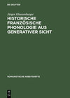 Buchcover Historische französische Phonologie aus generativer Sicht