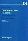 Buchcover Deonomasticon Italicum (DI). Dizionario storico dei derivati da nomi... / Deonomasticon Italicum (DI). Dizionario storic
