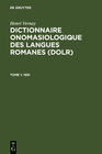 Buchcover Henri Vernay: Dictionnaire onomasiologique des langues romanes (DOLR) / 1991