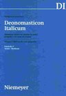 Buchcover Deonomasticon Italicum (DI). Dizionario storico dei derivati da nomi... / Volume 1: Derivati da nomi geografici (A-E). F