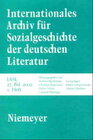 Buchcover Internationales Archiv für Sozialgeschichte der deutschen Literatur