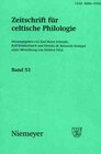 Buchcover Zeitschrift für celtische Philologie