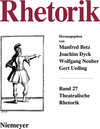 Buchcover Rhetorik. Ein internationales Jahrbuch