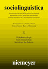 Buchcover Sociolinguistica. Internationales Jahrbuch für Europäische Soziolinguistik /International Yearbook of European Socioling