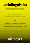 Buchcover Sociolinguistica. Internationales Jahrbuch für Europäische Soziolinguistik...