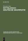 Buchcover Mittelhochdeutsche Grammatik