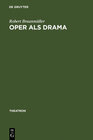 Buchcover Oper als Drama