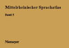 Buchcover Mittelrheinischer Sprachatlas (MRhSA)