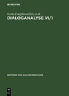 Buchcover Dialoganalyse VI/1