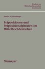 Buchcover Präpositionen und Präpositionalphrasen im Mittelhochdeutschen