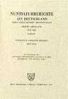 Buchcover Nuntiaturberichte aus Deutschland nebst ergänzenden Aktenstücken. 1572 - 1585 / Nuntiatur Giovanni Dolfins (1575-1576)