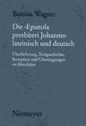 Buchcover Die "Epistola presbiteri Johannis" lateinisch und deutsch
