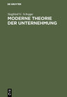 Buchcover Moderne Theorie der Unternehmung
