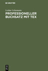 Buchcover Professioneller Buchsatz mit TEX