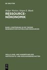 Buchcover Einführung in die Theorie regenerativer natürlicher Ressourcen