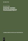 Buchcover Know-how-Management