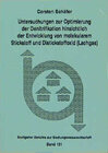 Buchcover Untersuchungen zur Optimierung der Denitrifikation hinsichtlich der Entwicklung von molekularem Stickstoff und Distickst