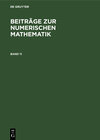 Buchcover Beiträge zur Numerischen Mathematik