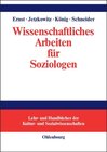 Buchcover Wissenschaftliches Arbeiten für Soziologen