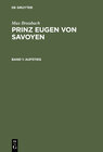 Buchcover Max Braubach: Prinz Eugen von Savoyen / Aufstieg