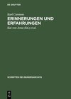 Buchcover Erinnerungen und Erfahrungen