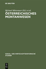 Buchcover Österreichisches Montanwesen