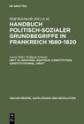 Buchcover Handbuch politisch-sozialer Grundbegriffe in Frankreich 1680-1820 / Agiotage, agioteur. Constitution, constitutionnel. D