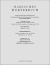 Buchcover Badisches Wörterbuch / A–E