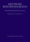 Buchcover Deutsche Reichstagsakten. Reichsversammlungen 1556-1662 / Der Reichstag zu Augsburg 1566
