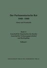 Buchcover Der Parlamentarische Rat 1948-1949 / Ausschuß für Organisation des Bundes / Ausschuß für Verfassungsgerichtshof und Rech