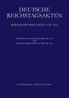 Buchcover Deutsche Reichstagsakten. Reichsversammlungen 1556-1662 / Der Reichstag zu Regensburg 1567 und Der Reichskreistag zu Erf