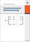 Buchcover Formelsammlung der Matrizenrechnung