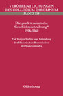 Buchcover Die "sudetendeutsche Geschichtsschreibung" 1918-1960