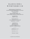 Buchcover Badisches Wörterbuch / Schlenzangel–Schneegans