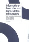 Buchcover Informationsbroschüre zum Bundesdatenschutzgesetz