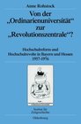 Buchcover Von der "Ordinarienuniversität" zur "Revolutionszentrale"?