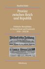 Buchcover Provinz zwischen Reich und Republik