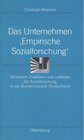Buchcover Das Unternehmen ‘Empirische Sozialforschung‘