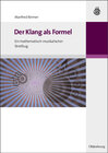 Buchcover Der Klang als Formel