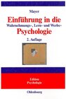 Buchcover Einführung in die Wahrnehmungs-, Lern- und Werbe-Psychologie