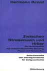 Buchcover Zwischen Stresemann und Hitler