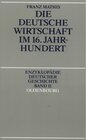 Buchcover Die deutsche Wirtschaft im 16. Jahrhundert