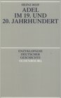 Buchcover Adel im 19. und 20. Jahrhundert